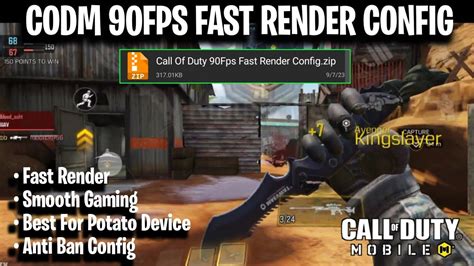 New Config Extreme 90fps Fast Render Fix Fps Drops Fix Lags Works