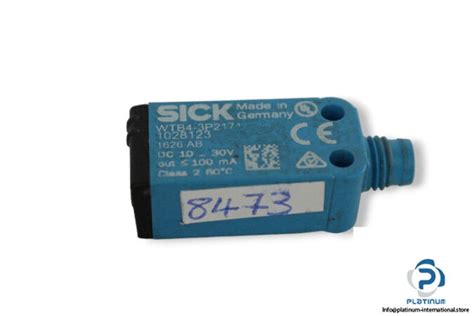 SICK WTB4 3P2171 PHOTOELECTRIC PROXIMITY SENSOR Platinum International