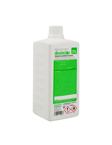 Desinclor Solución Alcohólica Clorhexidina 2 Incolora 500 ml Iberomed