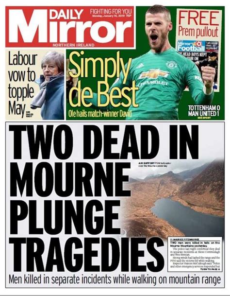 NI newspaper headlines: Mountain deaths and train delays - BBC News
