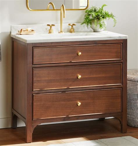 Wallace 36 Walnut Single Vanity Rejuvenation