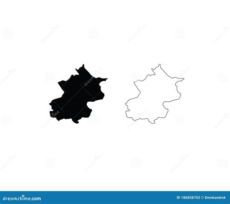 Beijing map China province stock vector. Illustration of city - 186858703