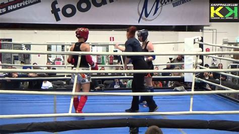 Muay Thai Pm Finaali Tessa Kakkonen Fin Vs Therese Snell Swe Kg