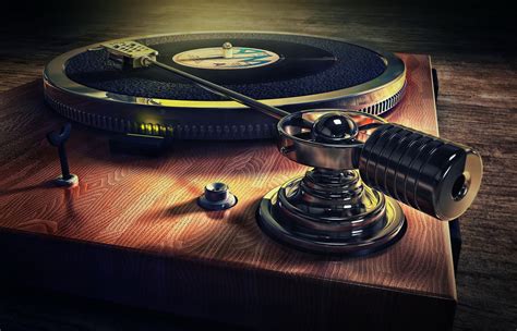 old style record deck music background HD wallpaper