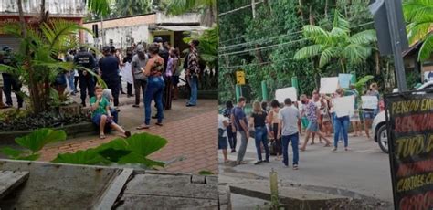 Pais De Alunos Da Escola Bosque Fazem Manifestação De Protesto Em