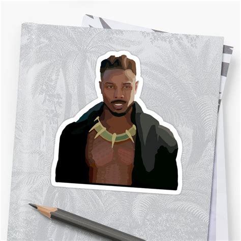 This Hand Drawn Erik Killmonger Is A Simplified Yet Accurate Depiction