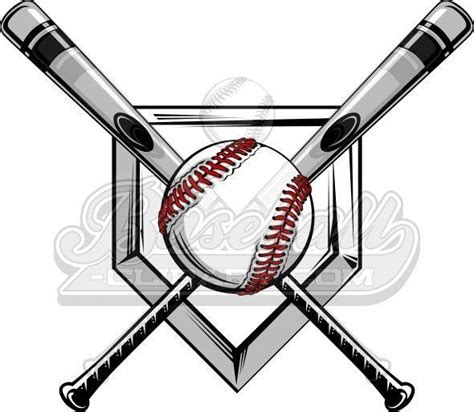 Baseball Crossed Bats Logo - LogoDix