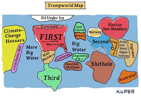 How Donald Trump Sees The World A Decade Of Satirical Cartography