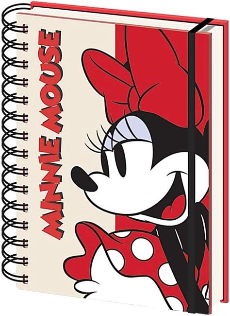 Libreta De Notas De Minnie Mouse Pose A Con Tapa Dura Y Espiral De