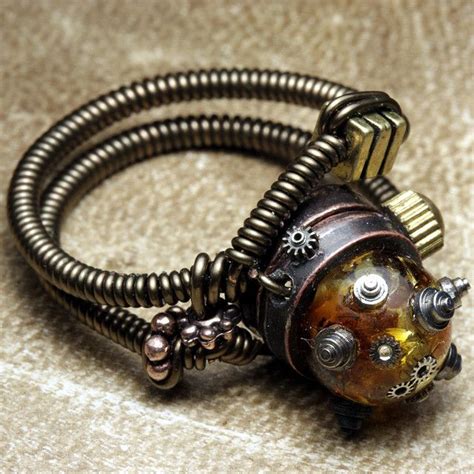 Steampunk Jewelry Ring Made By Catherinetterings By Catherinette Rings