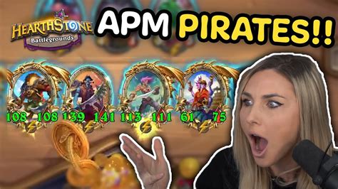 Greta Gold Gun SAVES APM Pirates Hearthstone Battlegrounds YouTube