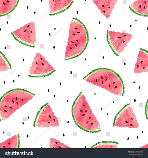 Watercolor Watermelon Over Royalty Free Licensable Stock Vectors