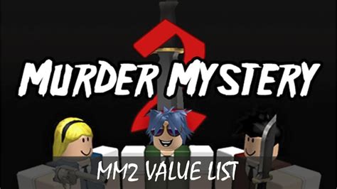 Mm2 Value List November 2023 Murder Mystery 2