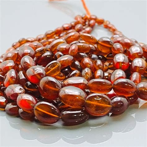 Hessonite Garnet Gemstone Beads Natural Garnet Stone Beads