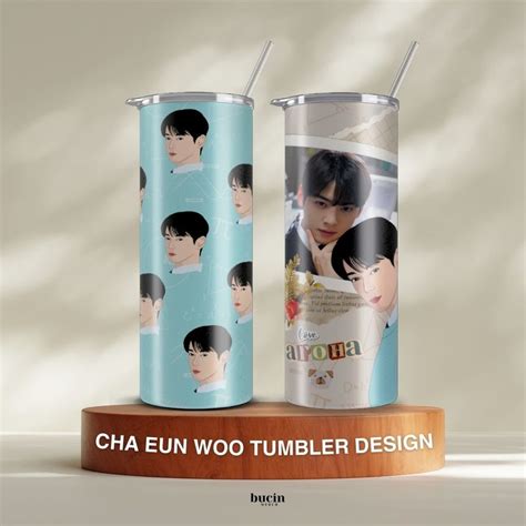 Astro Cha Eunwoo Tumbler Oz Straight Tumbler Design Png Bundle