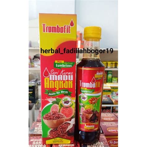 Jual TROMBOFIT SARI KURMA MADU PLUS ANGKAK PROPOLIS JAMBU BIJI UBI