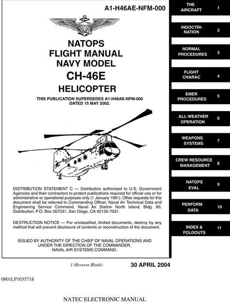 BOEING VERTOL CH-46 SEA KNIGHT - Flight Manuals