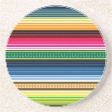 Traditional Mexican Blanket Serape Coaster Zazzle Traditional