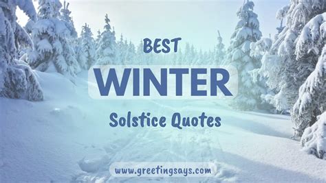 Best Winter Solstice Quotes - Greeting Says