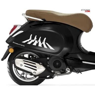 Jual Stiker The Beatles Abbey Road Cutting Sticker Vespa Motor Mobil