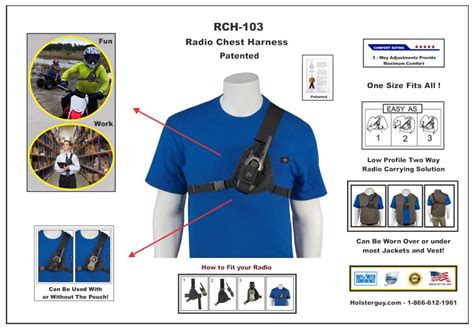 Holsterguy RCH 103 Holster Radio Shoulder Chest Harness