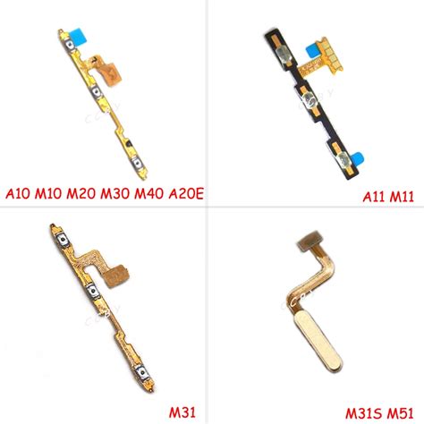 Power On Off Volume Up Down Side Button Switch Key Flex Cable For Samsung Galaxy A10 M10 M20 M30