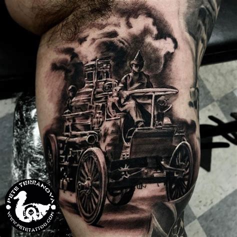 Pin by Tanner Burenheide on tattoos | Fire fighter tattoos, Engine ...