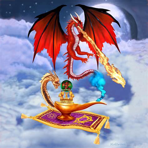 Dragon Genie Digital Art By Glenn Holbrook Pixels