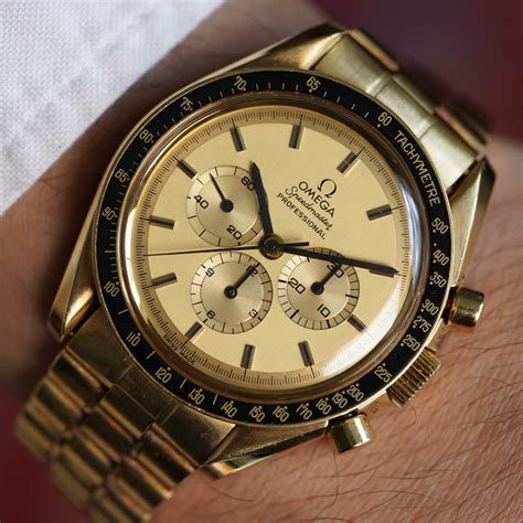 OMEGA Speedmaster Reference 345.0802 18K Gold — Wind Vintage