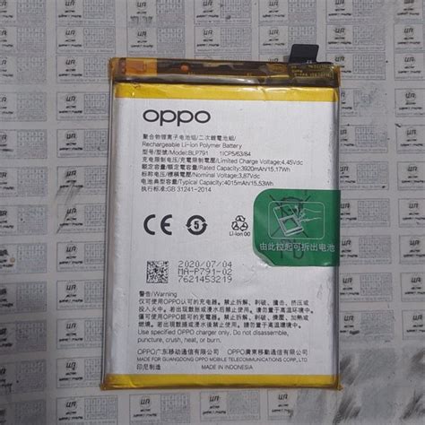 Jual Baterai Battray Oppo Reno F Cph Di Lapak Wizargrup Bukalapak