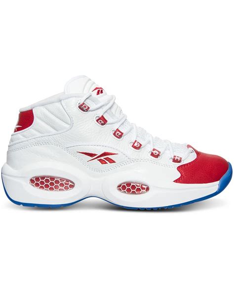 Reebok Men S Question Mid Basketball Sneakers From Finish Line Macy S