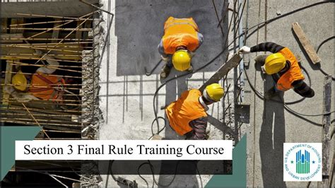 2021 Section 3 Final Rule Training Series Day 1 December 7 2021