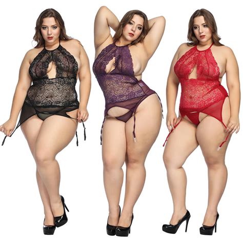 Sexy Lingerie Sleepwear Lace Womens Dress Underwear Babydoll Nightwear Plus Size Ebay