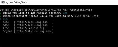How To Create A New Project In Angular TekTutorialsHub