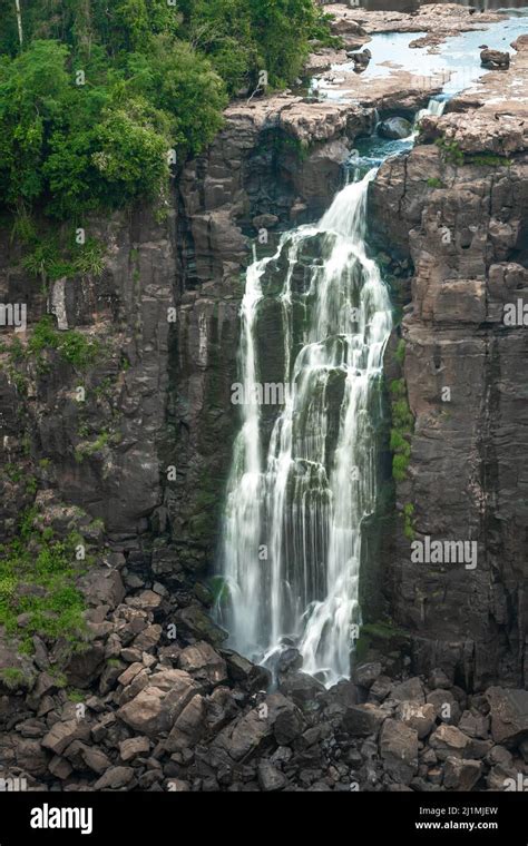 Iguazu Waterfalls Natural Wonder Of The World Unesco Monument Stock