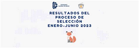 Resultados Del Proceso De SelecciÓn Enero Junio 2023 Tecnm Campus