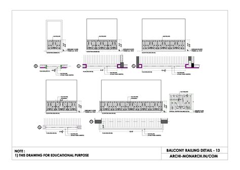 BALCONY RAILING DETAIL THIRTEEN Archi Monarch
