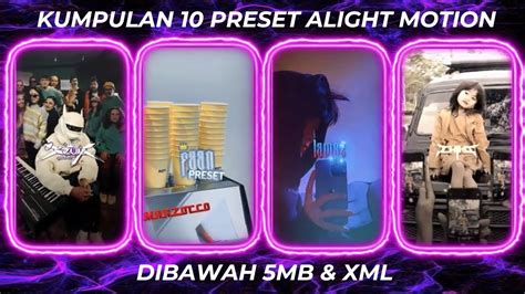 10 Preset Di Bawah 5mb Terbaru Cc Hd🎟️ Sound Dj Tiktok Serem Mengkane🎧🥶 Trend Tiktok Youtube