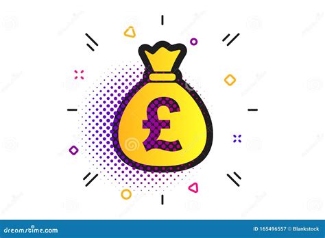 Money Bag Sign Icon Pound Gbp Currency Vector Stock Vector