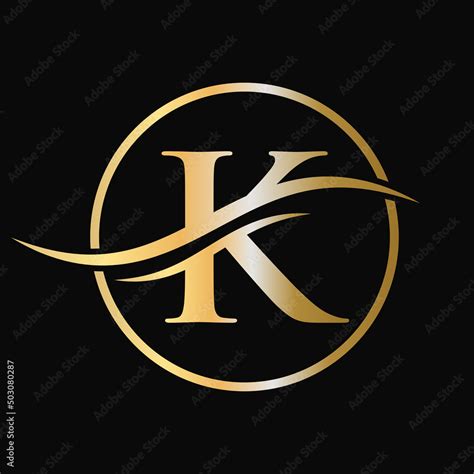 Creative Modern Luxury K Logo Vector Vector Template. Initial K Logo ...