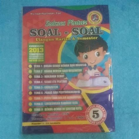 Jual Buku Sukses Pintar Soal Soal Ulangan Harian Semester Kelas 5 SD