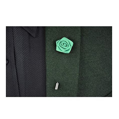 Sunny Home Mens Lapel Rose Stick Brooch Pin Boutonniere For Suit