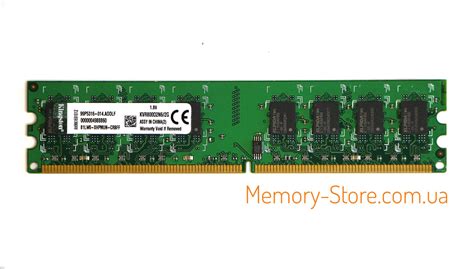 Оперативная память для ПК Kingston Ddr2 2gb Pc2 6400 800mhz Intelamd