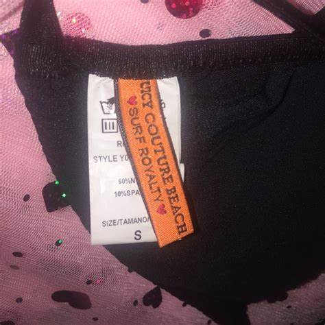 Juicy Couture Swim Juicy Couture Beach Swim Black String Bikini S