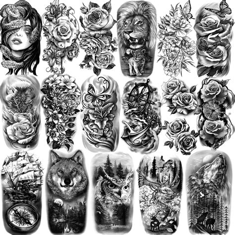 Buy Temporary Tattoo For Women And Men 77 Sheets Realistic Temporary