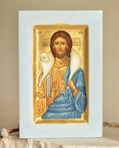 Икона Спасителя «Добрый Пастырь» / Icon of Christ the Good Shepherd ...