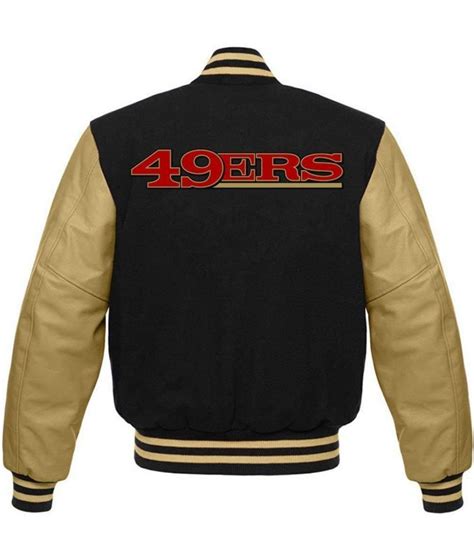 NFL Black San Francisco 49ers Varsity Jacket - Jackets Expert