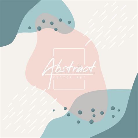 Plantilla Elegante De Moda Con Formas Abstractas Org Nicas Y L Nea En Colores Pastel Nude