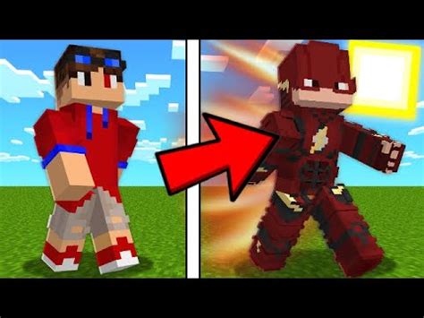 VIREI O FLASH no MINECRAFT homem mais rápido do mundo YouTube