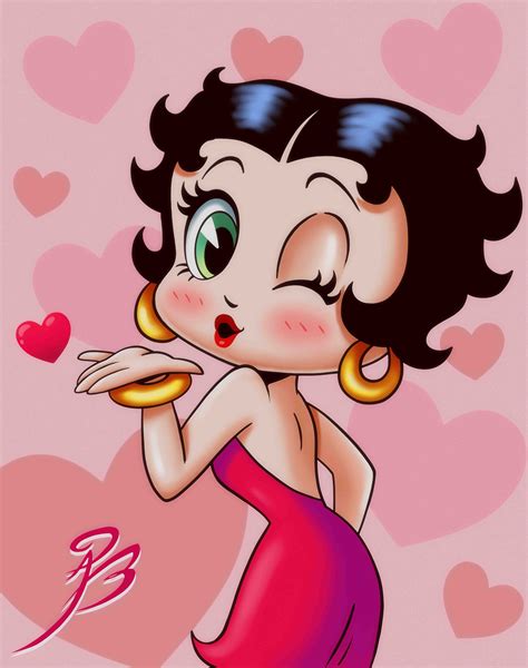 Angel B Betty Boop Character Illustration